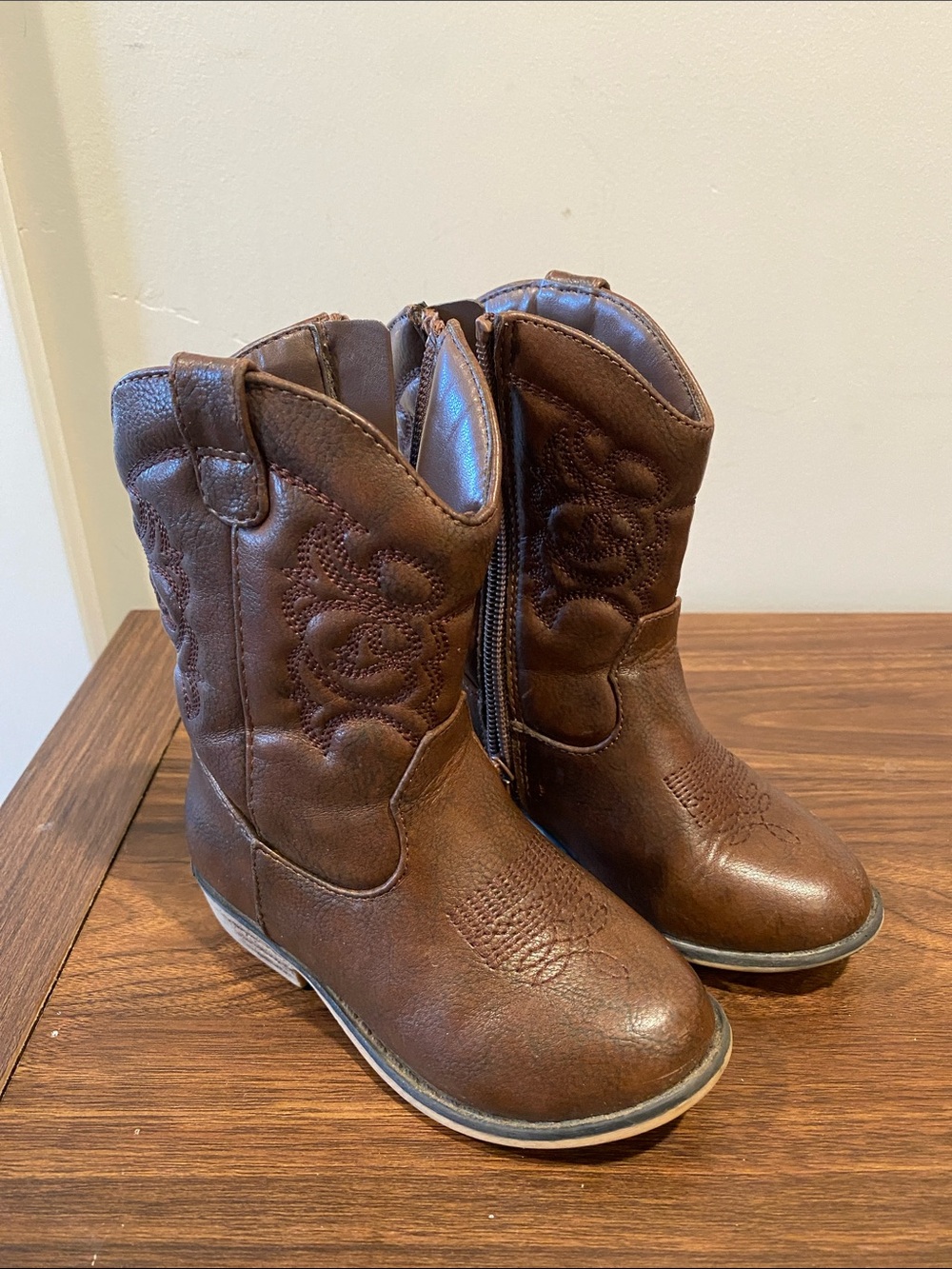 Toddler Cowgirl Boots Brown